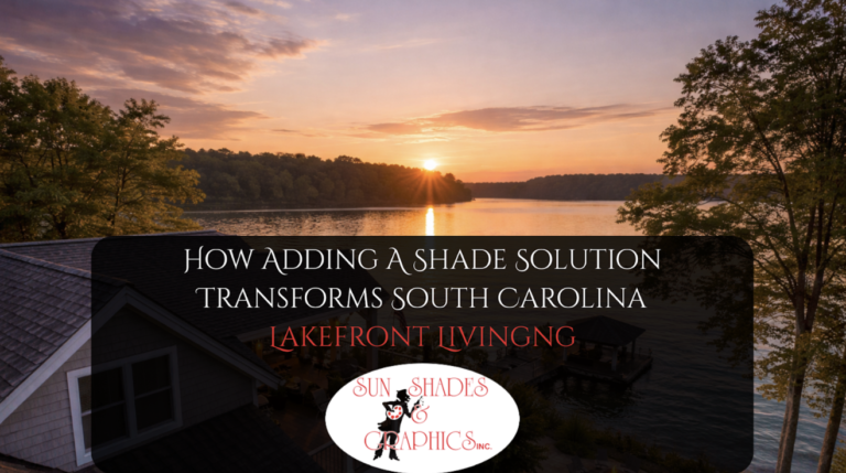 South Carolina Lakefront Home at sunset